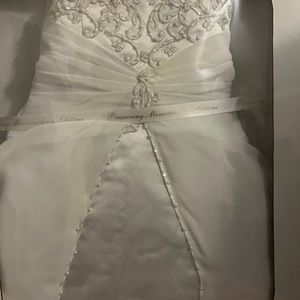 Wedding dress and matching flower girl dress